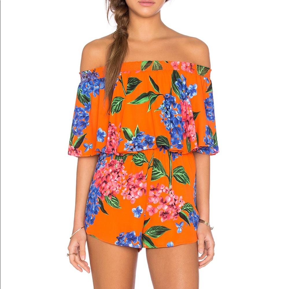 Show Me Your Mumu Rosarita Romper Bahama Bloom
